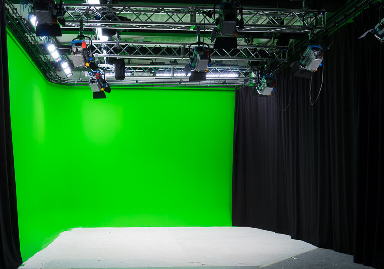TV studio greenscreen